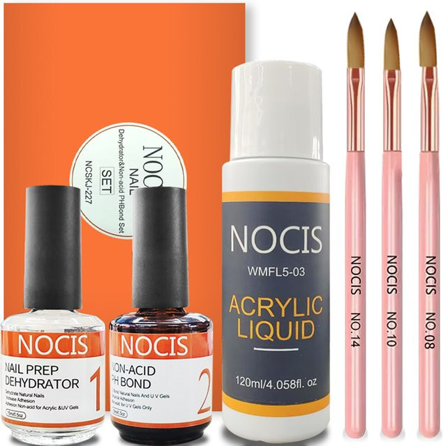 NOCIS Acryl Nagel Kit, Puder und Monomer, Unisex - Bild 1