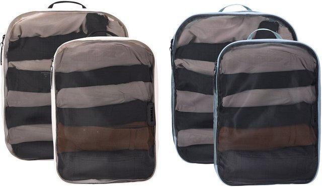 Thule Packing Cube Family Set mit 2 Medium und 2 Large in Pond Gray/White - Bild 1