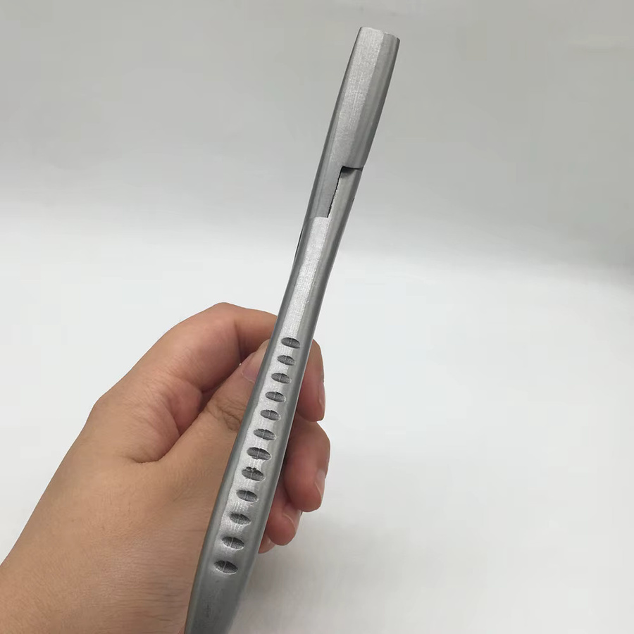 Haarverlängerungszange aus Edelstahl, 7 Zoll, Silber - Bild 2