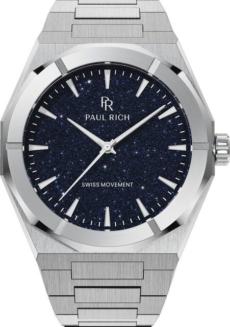 Paul Rich Herrenuhr Star Dust II, Quarz, Edelstahl, Blau, 43 mm - Bild 1