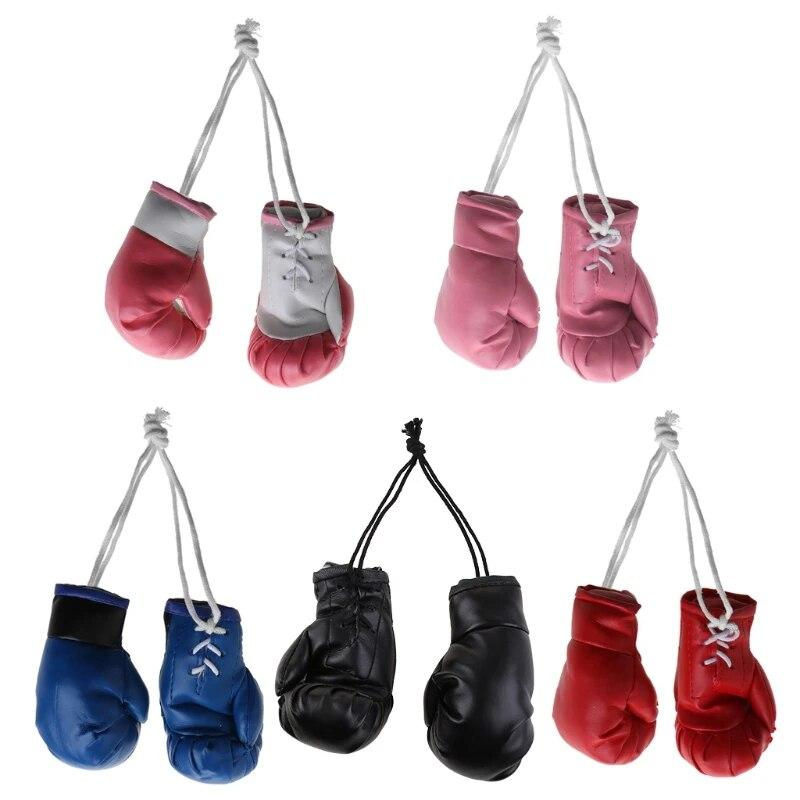 Love Home Garden Mini-Boxhandschuhe als Weihnachtsschmuck in Rot aus Leder und Textil - Bild 3