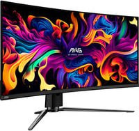 MSI MAG 341CQPDE QD-OLED Gaming-Monitor, 34,2 Zoll, Schwarz, UWQHD, Curved, 175 Hz, 0,03 ms, HDMI, DisplayPort - Bild 1