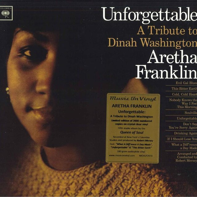 Aretha Franklin - Unforgettable - A Tribute To Dinah - LP Schallplatte von Music On Vinyl (Jazz, 2022, Braun/Mehrfarbig) - Bild 1
