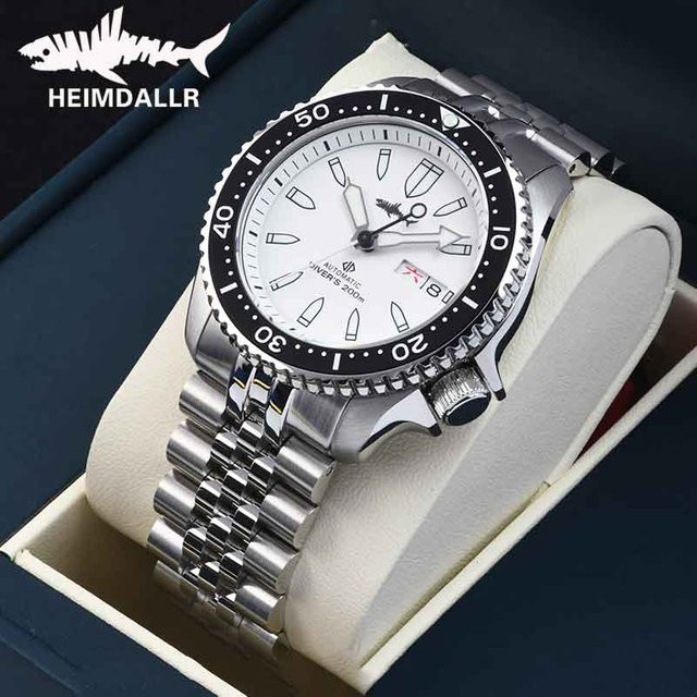 HEIMDALLR Armbanduhr, Automatik, Edelstahl, Keramiklünette, Weiß, Herren - Bild 1