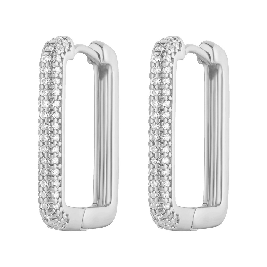 Odilla Ohrringe, Silber, Zirkonia, Unisex - Bild 1