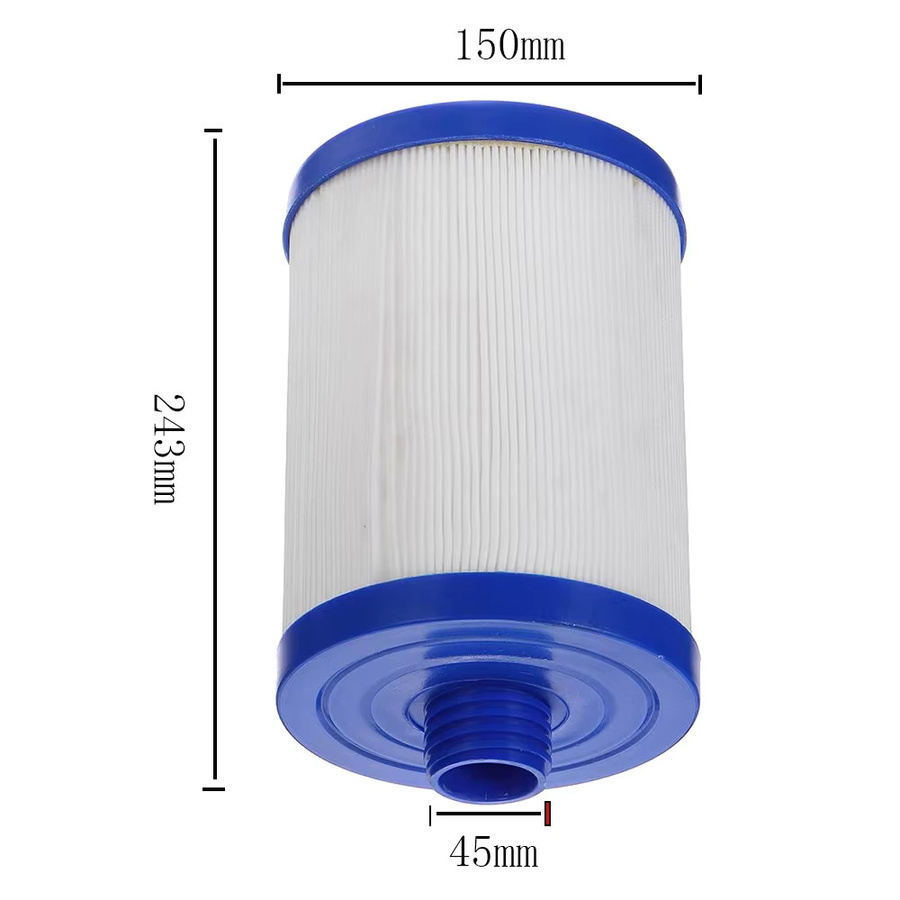 Fowoy Whirlpoolfilter Ersatzkartusche für Kinder-Schwimmbäder, Durchmesser: 243 mm, Höhe: 150 mm, kompatibel mit Leatco PWW50, Unnicel 6CH-940, Filbur FC-0359 und Waterways 817-0050 - Bild 2