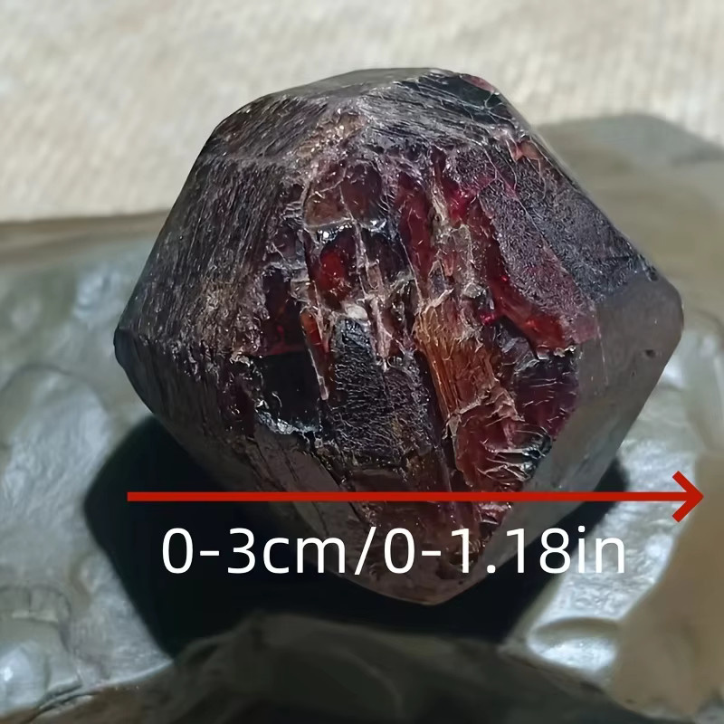 Roter Granat-Kristallstein von CrystalHola für die DIY-Schmuckherstellung und Dekoration - Bild 3