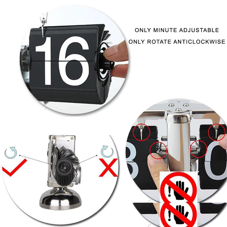 Digitale NEIMZ Flip-Uhr für Tisch und Büro in modernem Design - Bild 5