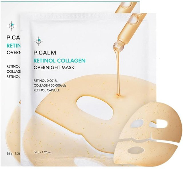 P.CALM Retinol Kollagen Nachtmaske, 4x 36g, Unisex - Bild 1