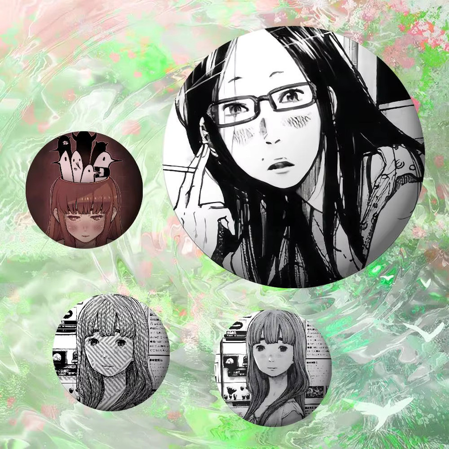 KAYOU Brosche, Runde Abzeichen, Comics Goodnight Punpun - Bild 5