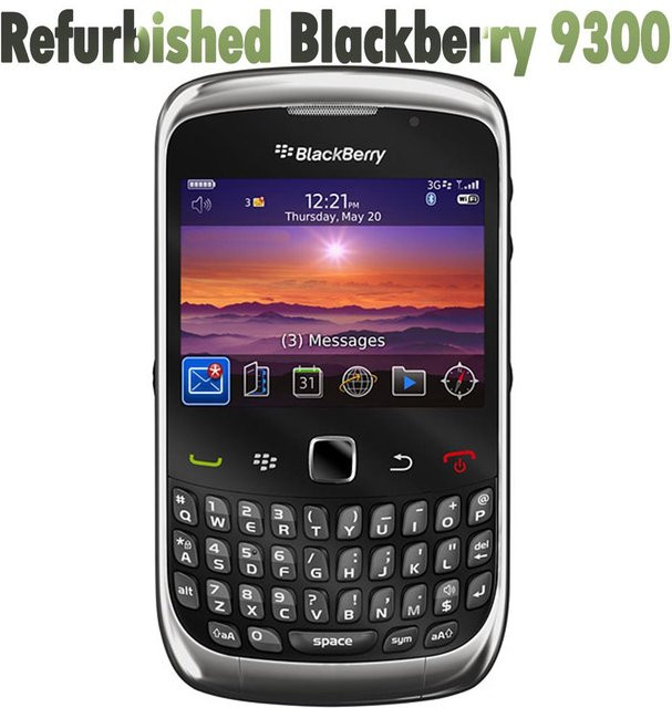Generalüberholtes BlackBerry Curve 3G 9300 Mobiltelefon in Schwarz mit 256 MB RAM und 256 MB ROM - Bild 1