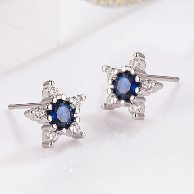 Lucky Star Jewelry Ohrstecker, Kupfer, Zirkonia, Damen - Bild 1