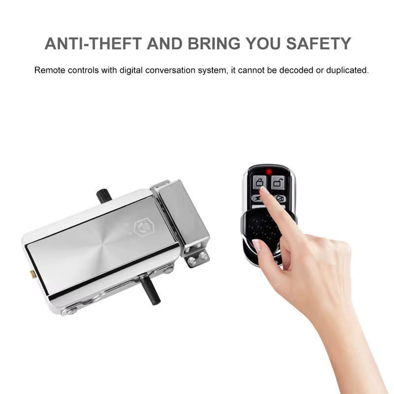 Tuya Smart Türschloss TTLock mit WLAN und Bluetooth, unsichtbares kabelloses Fernbedienungsschloss in Silber - Bild 2