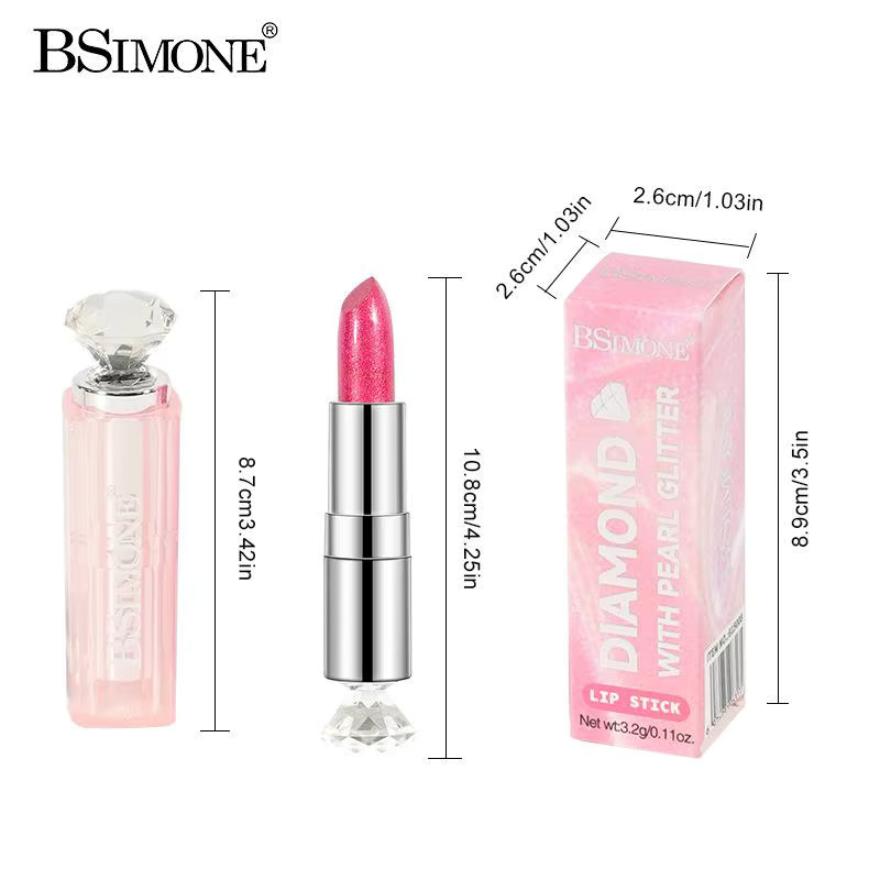 BSIMONE Lippenstift, Perlglanz-Schimmer-Lipgloss, Unisex - Bild 5