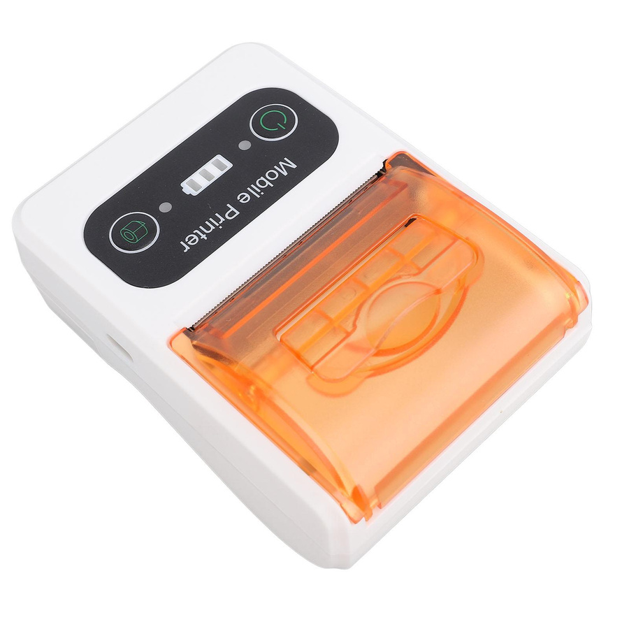 Tragbarer Bluetooth Thermodrucker von mfySpace in Weiß für Büro und Einzelhandel, 58mm Label Printer - Bild 2