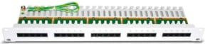 Daetwyler Telefonpanel CU 25/4 Cat. 3 in Lichtgrau mit Ethernet/LAN-Anschluss - Bild 1