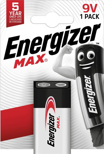Energizer Alkaline Batterie Max 9V E-Block, 1 Stück - Bild 1