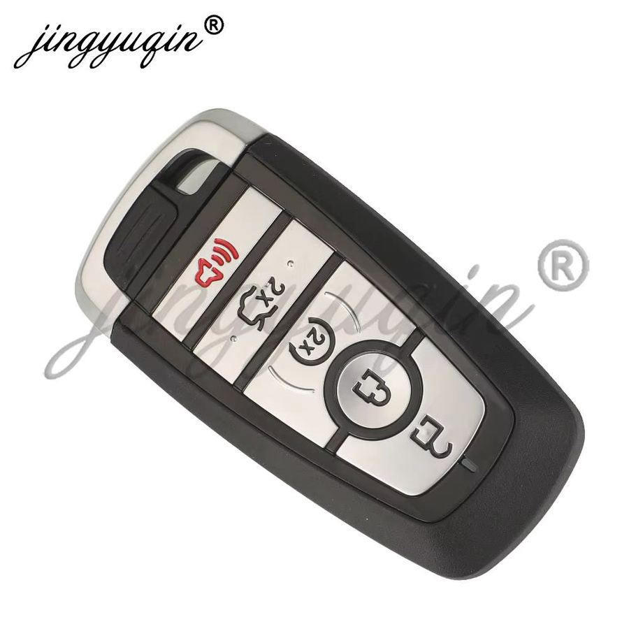 Jingyuqin Smart Keyless Fernbedienung Auto Schlüssel für Ford Edge Explorer Expedition Fusion Mondeo F150 F250 Mustang in Schwarz (433,92/434/868/902 MHz) - Bild 4