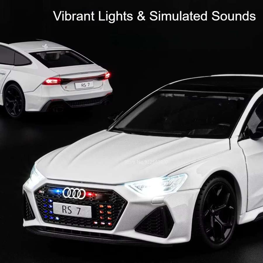 RMZ city RS7 A6L Automodell, 1:24, mit Licht und Sound, mit öffnenden Türen - Bild 3