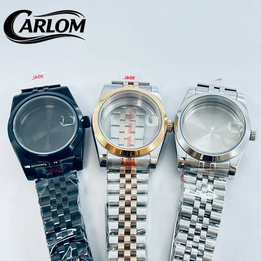 Carloms Uhrengehäuse Edelstahl, Saphirglas, 36mm/40mm, Unisex - Bild 2