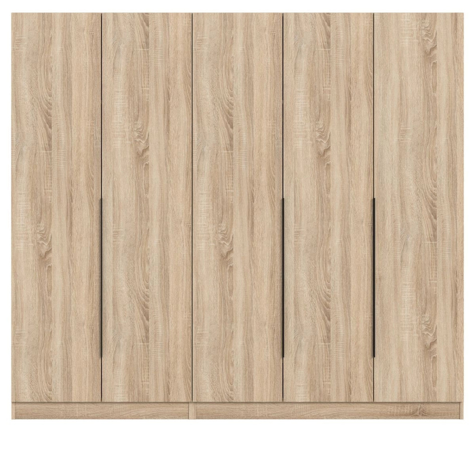 Kleiderschrank Swan 5-türig in Sonoma Eiche, modern, B/H: 181 x 200 cm - Bild 2
