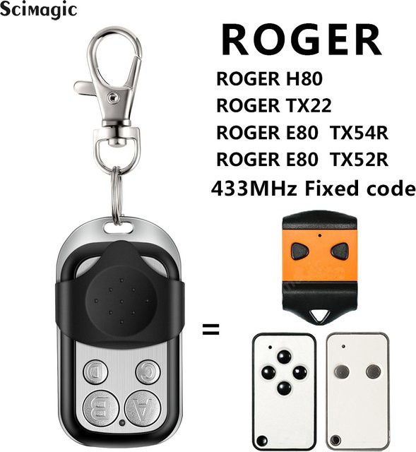 ROGER H80 TX22 Fernsteuerung für Garagentorschranke und Torsteuerung mit 433,92 MHz - Bild 1