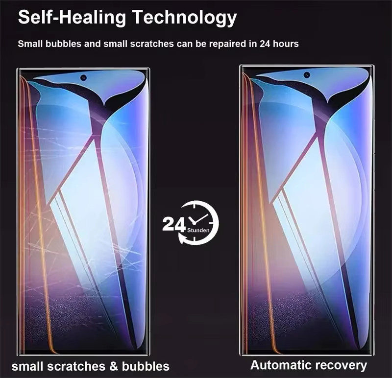 4er-Pack Hydrogel Displayschutzfolie für Samsung Galaxy S24 S23 S22 S21 S20 Ultra Plus, transparent - Bild 4