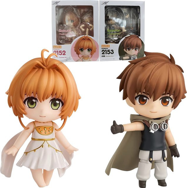 KONBORE Tsubasa Reservoir Chronicle Sakura Anime Girl Figur, Syaoran Actionfigur Mokona Modoki Figur Modell Puppenspielzeug - Bild 1