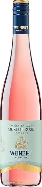 Weinbiet Roséwein Merlot, 2024, Pfalz, trocken, 0,75 l - Bild 1