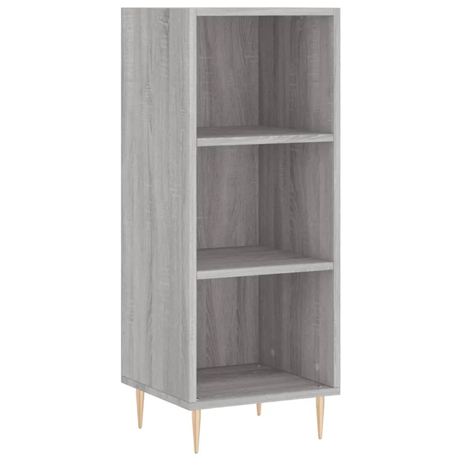 vidaXL Sideboard Grau Sonoma aus Holzwerkstoff und Metall, B/T/H: 34,5 x 32,5 x 90 cm - Bild 2