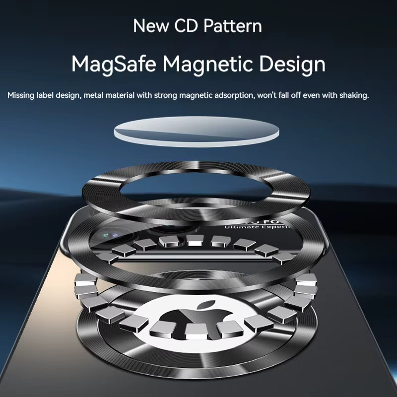 Matte magnetische Handyhülle für Apple iPhone 17 16 15 14 13 Pro Max Plus mit MagSafe Wireless Charging und Kameraschutz in Schwarz - Bild 3
