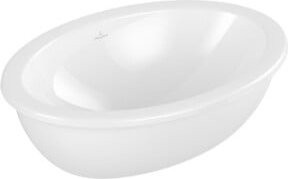 Villeroy & Boch Unterbauwaschbecken Loop & Friends, Oval, Weiß, B: 57 cm, T: 38 cm, mit Überlauf - Bild 1