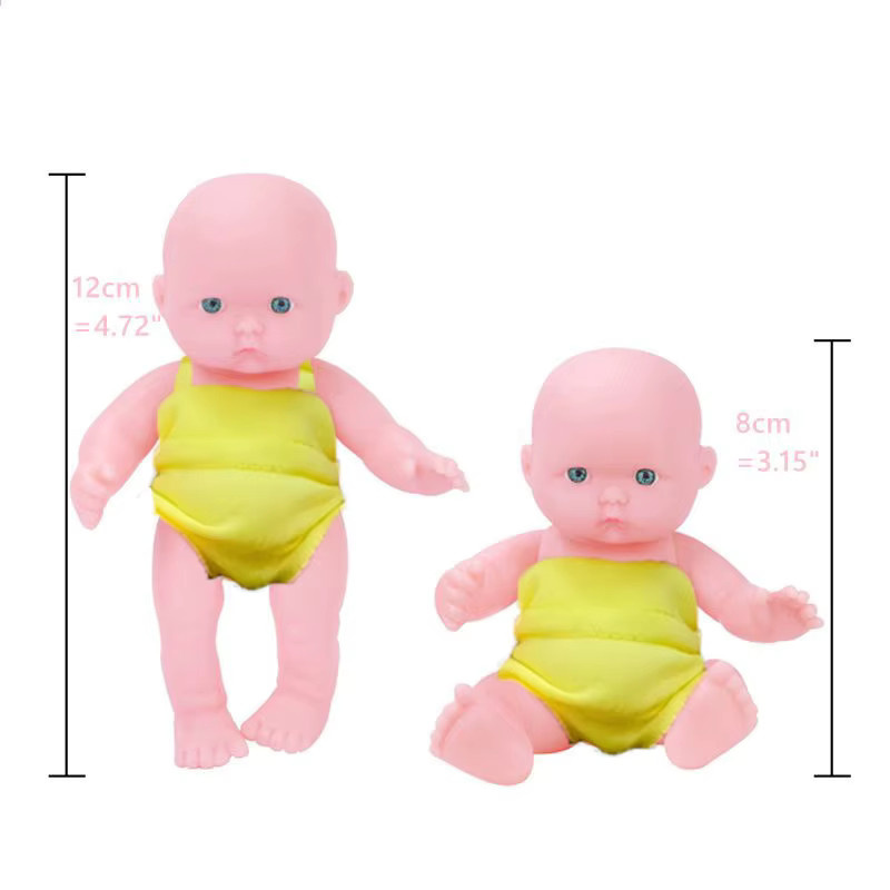 Barnewa Kawaii Puppen, 4-teiliges Set, PVC, 5 Zoll, Bunt - Bild 2