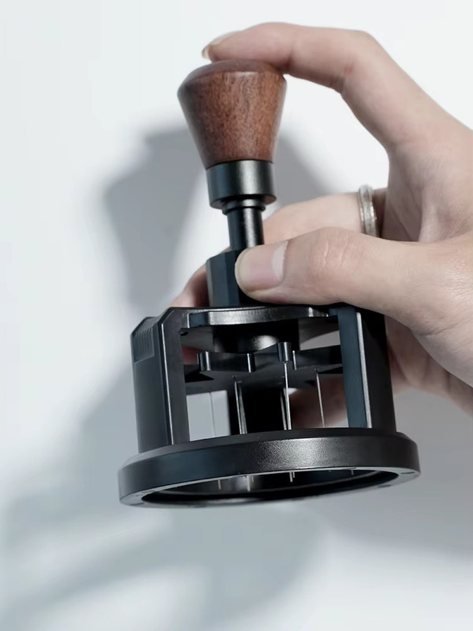 HiBREW Rotary Espressorrührer 58 mm Magnetischer Nadelverteiler in Schwarz für Kaffeemaschinen H10A und H13 G5 - Bild 6