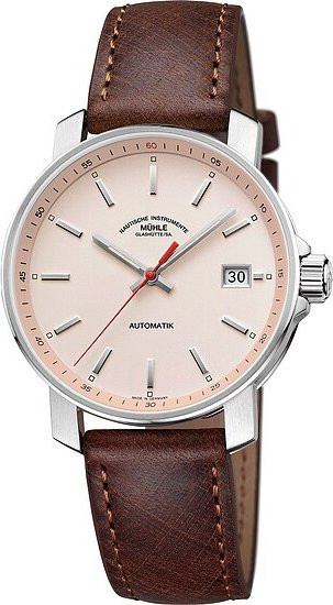 Mühle Glashütte Armbanduhr, Automatik, Edelstahl, Leder, Herren - Bild 1