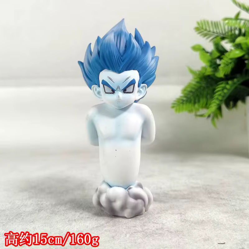 5er Set Dragon Ball Z Gotenks Super Ghost Kamikaze Attack Actionfiguren von Bandai in Weiß, Höhe: 14,5 cm - Bild 5