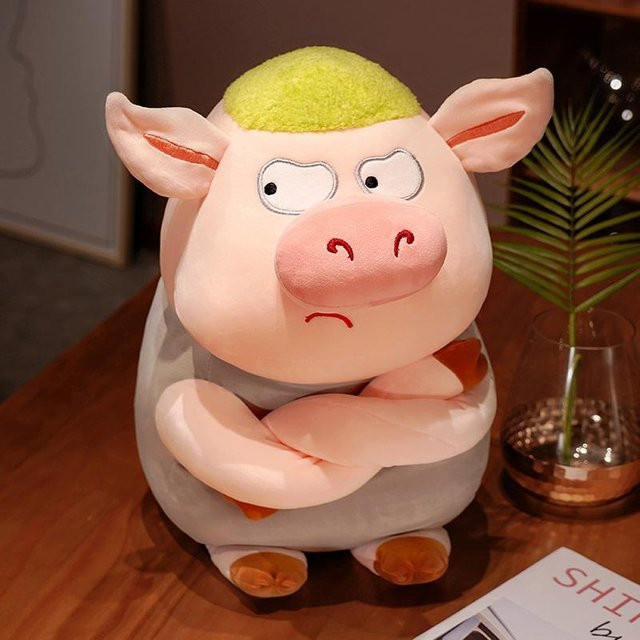Kawaii Arrogantes Schweinchen Plüschtier, 40cm, ab 14 Jahre - Bild 1