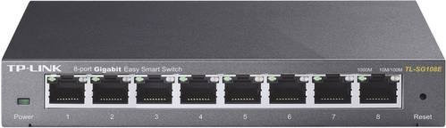 TP-Link JetStream TL-SG108E Easy Smart Switch mit 8 Ports 1 GBit/s in Schwarz - Bild 1
