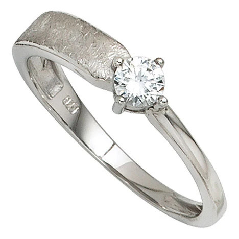 Colfem Ring 925 Silber, Zirkonia, Damen, Ringgröße 50 - Bild 1
