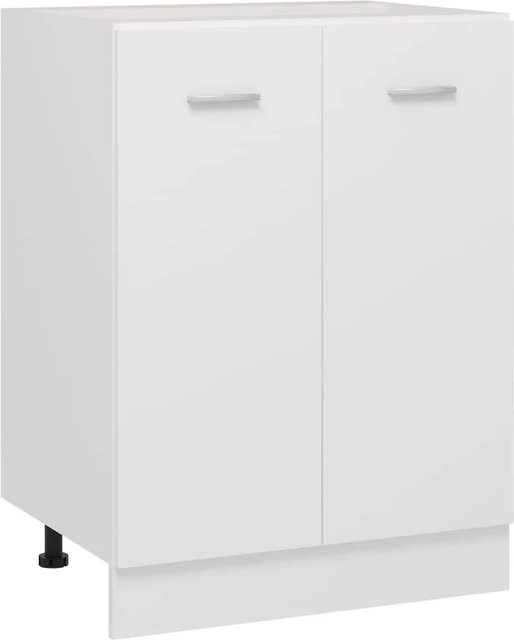 vidaXL Küchenunterschrank Weiß aus Holzwerkstoff B/T/H: 60 x 46 x 81,5 cm - Bild 1