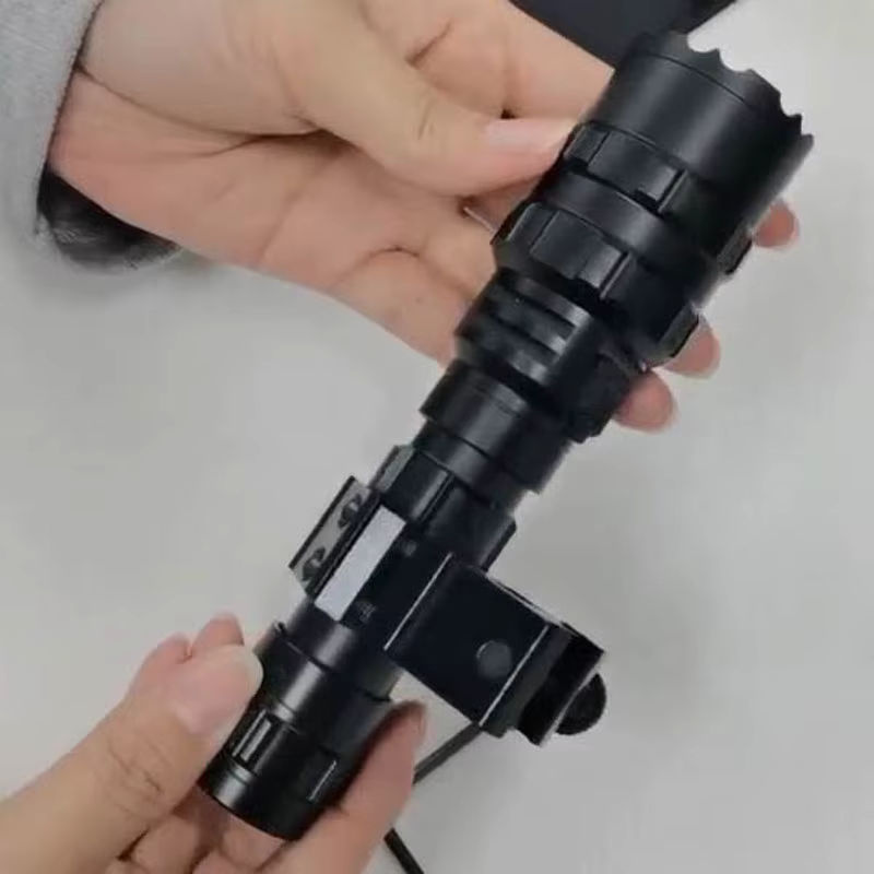 ESMARTER LED Taschenlampe für professionelle Jagd und Nachtaufklärung, wasserdicht, wiederaufladbar, Schwarz - Bild 3