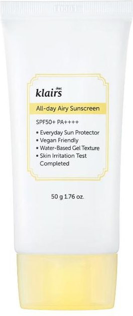 Klairs All-day Airy Sunscreen SPF 50+, 50 g, Niacinamid - Bild 1