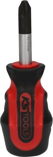 KS Tools ERGOTORQUEplus Kreuzschlitz-Schraubendreher PZ 3 in Rot - Bild 1