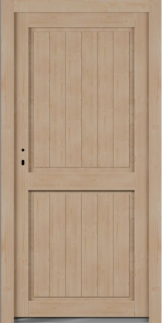 Roro Nebeneingangstür OHE 1003 Fichte in Rustik Brown Beige, B/H: 98 x 198 cm, DIN Links - Bild 1
