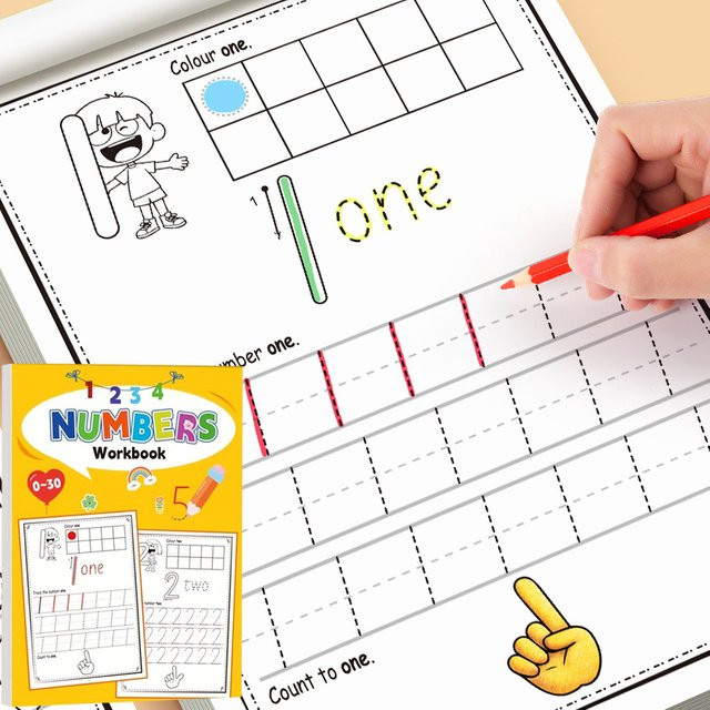 BOHY Übungsbuch für Zahlen 0-30 und Stiftkontrolle zur Kalligraphie und Mathematik für Schule und Zuhause in Multicolour - Bild 1