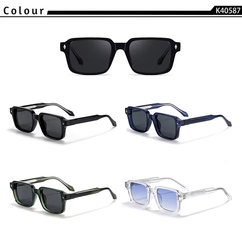 CATERSIDE Sonnenbrille, Quadratisch, Vollrand, Kunststoff, Unisex - Bild 2