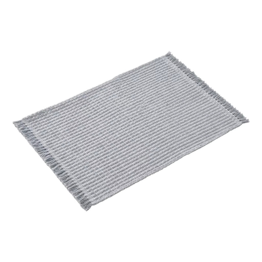 DHDH Premium Gewebte Bodenmatte mit Quasten in Schwarz und Grau - Bild 3