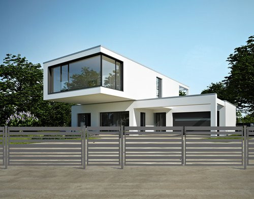 Zaunfeld Sia 100 von Polbram Steel Group, Anthrazit, verzinkt, B: 200 cm, H: 100 cm - Bild 1