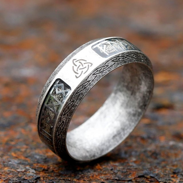 Ring Edelstahl, Silber, Herren - Bild 1