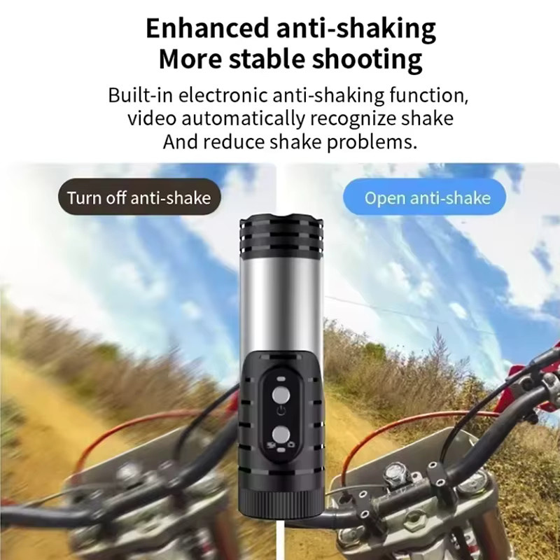 Luxuglow 4K Ultra HD Action Cam mit WiFi, Wasserdichte Outdoor Kamera in Schwarz für Jagd, Sport und Motorrad - Bild 5